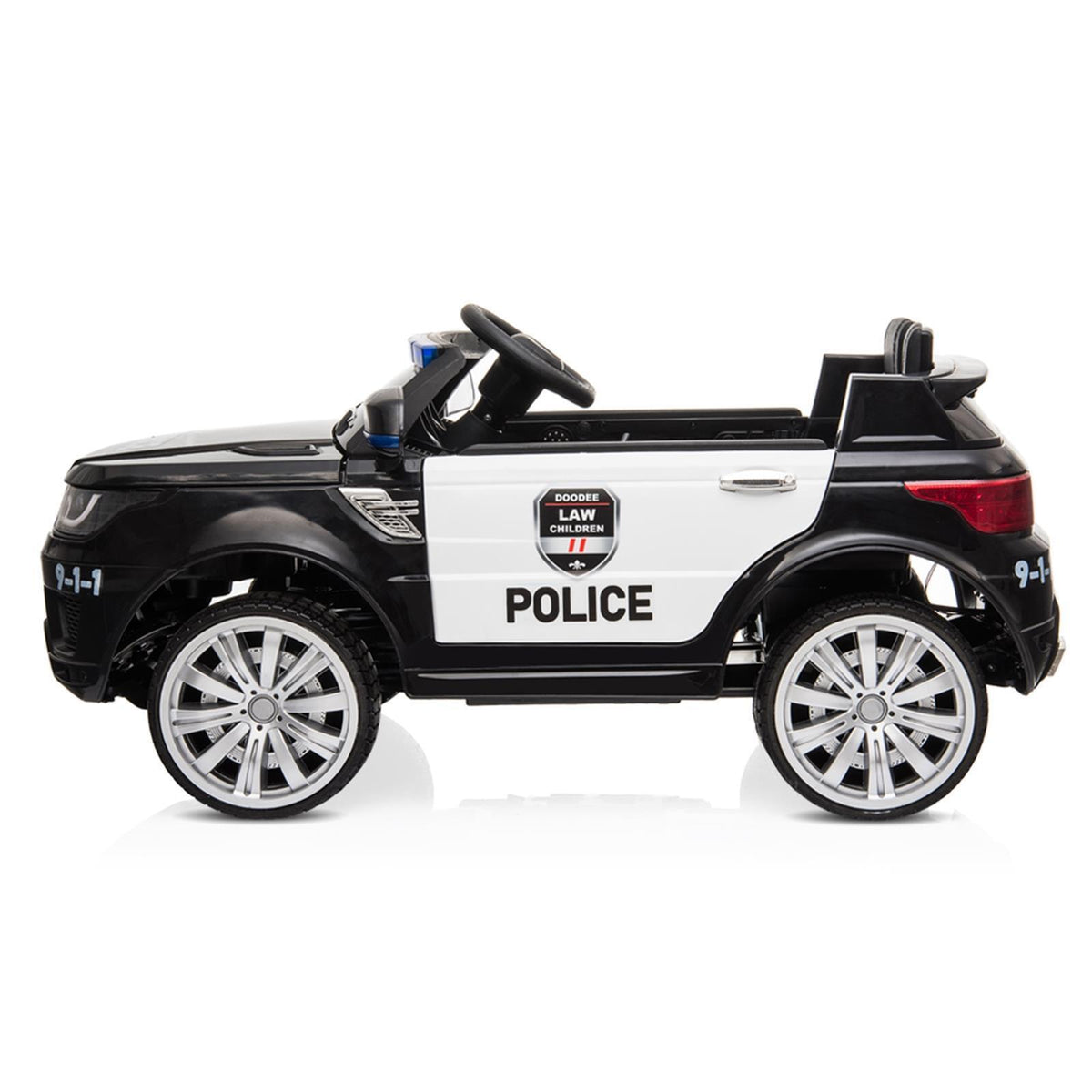 Kids' 12V Police Ride-On Car with Remote