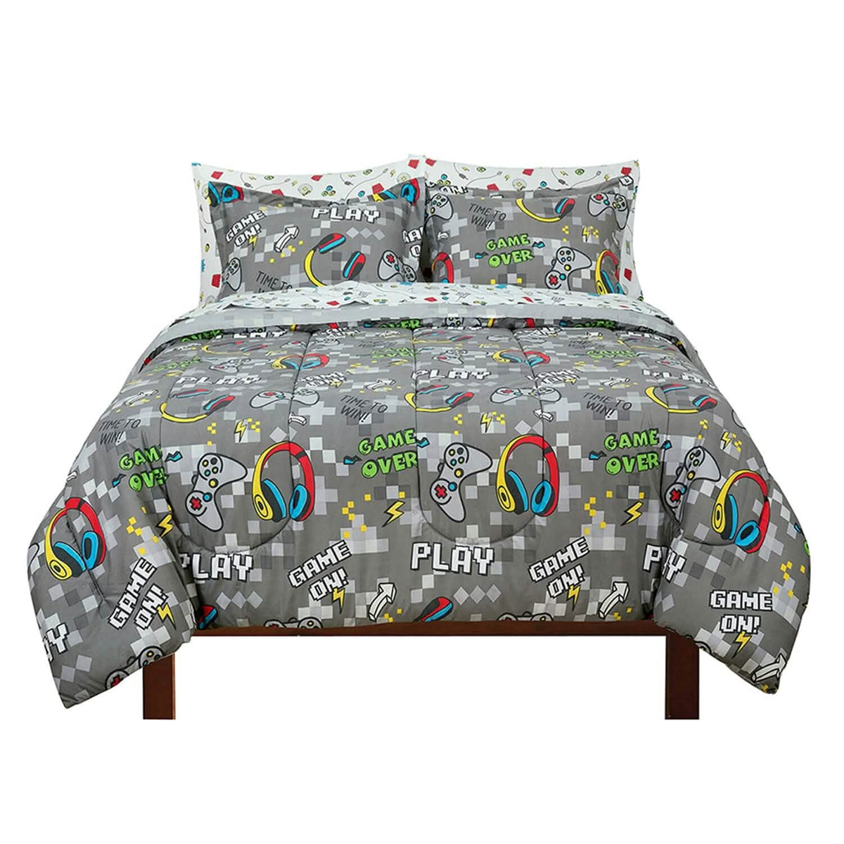 Kidz Mix Game On Glow-in-the-Dark Bedding Bed-in-a-Bag
