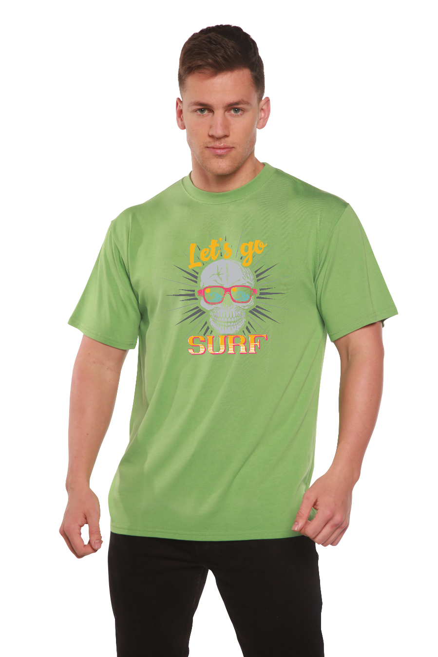 Men's Let's Go Surf Bamboo-Blend T-Shirt