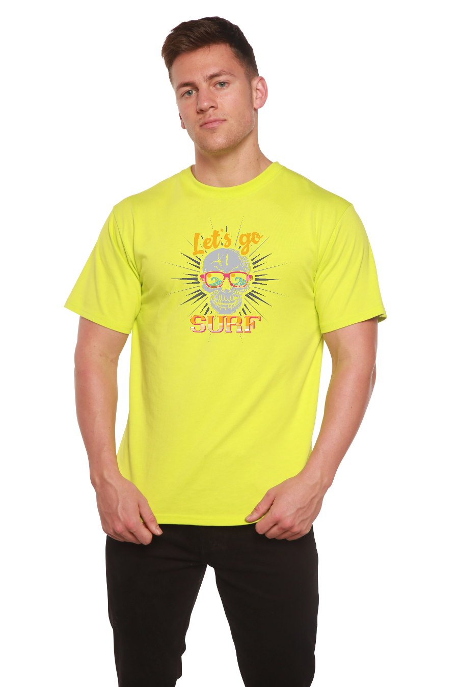 Men's Let's Go Surf Bamboo-Blend T-Shirt