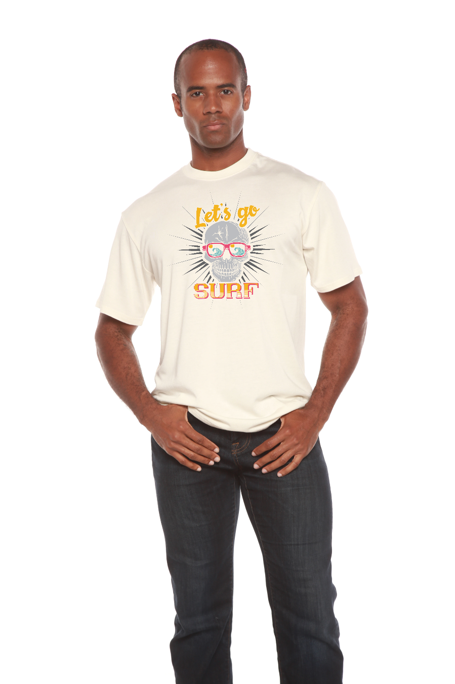 Men's Let's Go Surf Bamboo-Blend T-Shirt