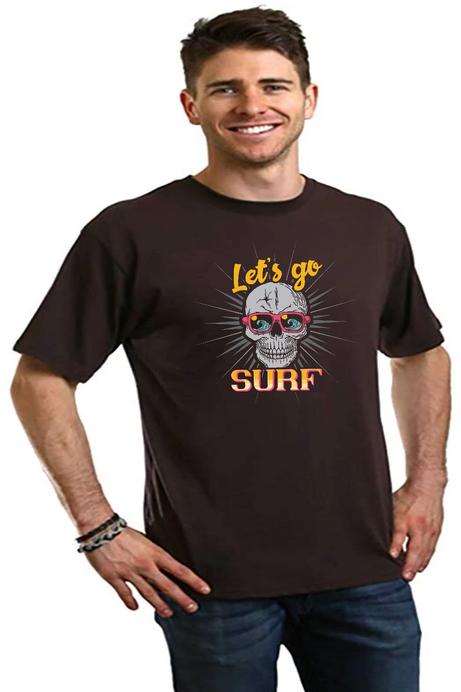 Men's Let's Go Surf Bamboo-Blend T-Shirt