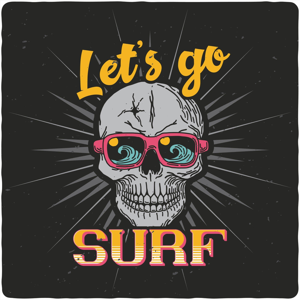 Men's Let's Go Surf Bamboo-Blend T-Shirt
