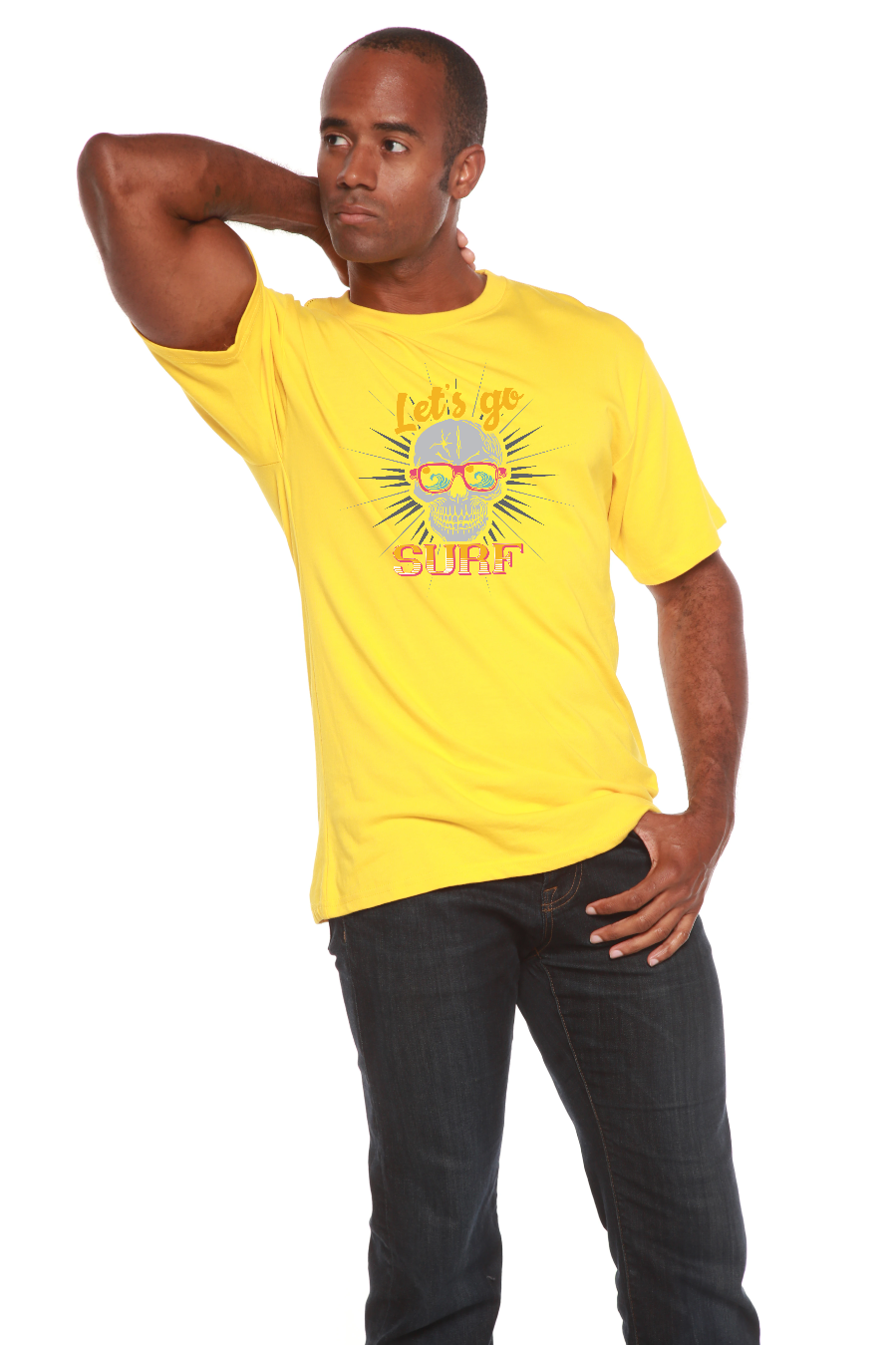 Men's Let's Go Surf Bamboo-Blend T-Shirt