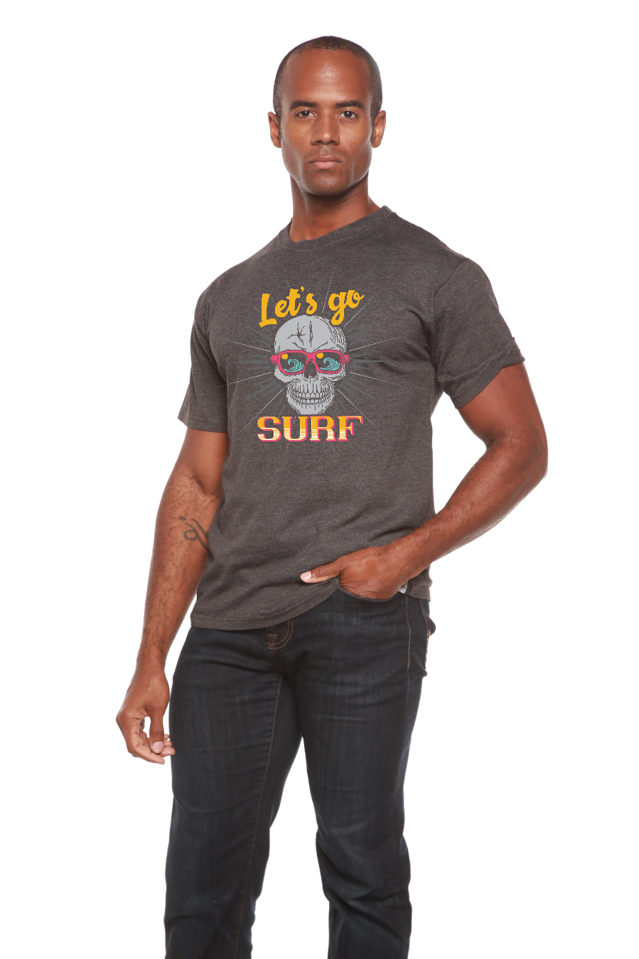 Men's Let's Go Surf Bamboo-Blend T-Shirt