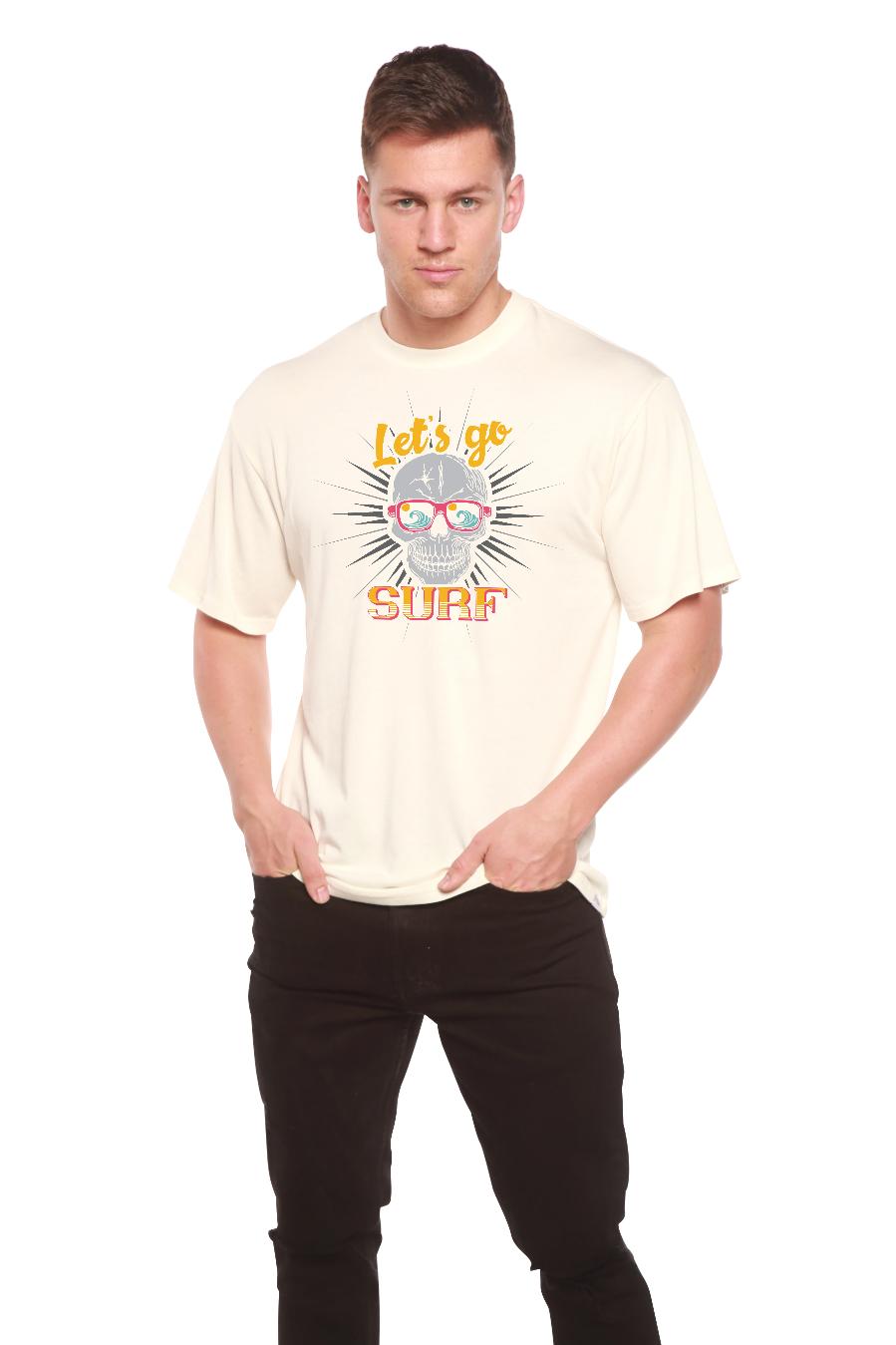 Men's Let's Go Surf Bamboo-Blend T-Shirt