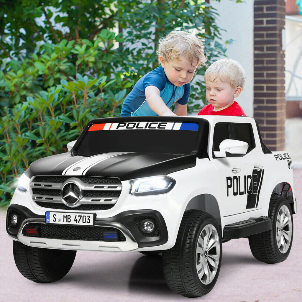 Mercedes-Benz X-Class Two-Seat Police Ride-On – 12V
