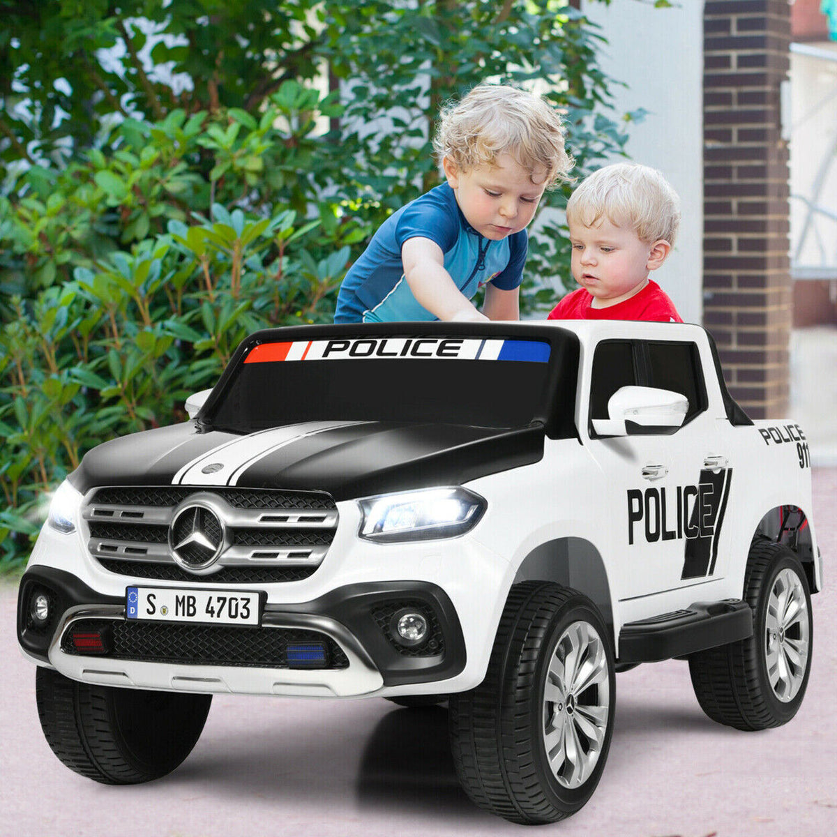 Mercedes-Benz X-Class Two-Seat Police Ride-On – 12V