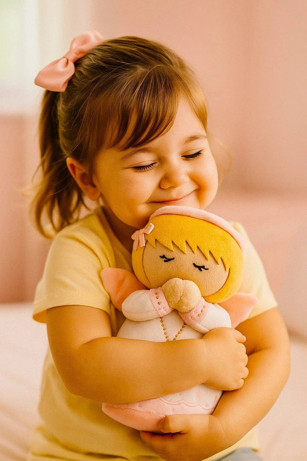 Guardian Angel Girl Plush Doll — 8 Inches