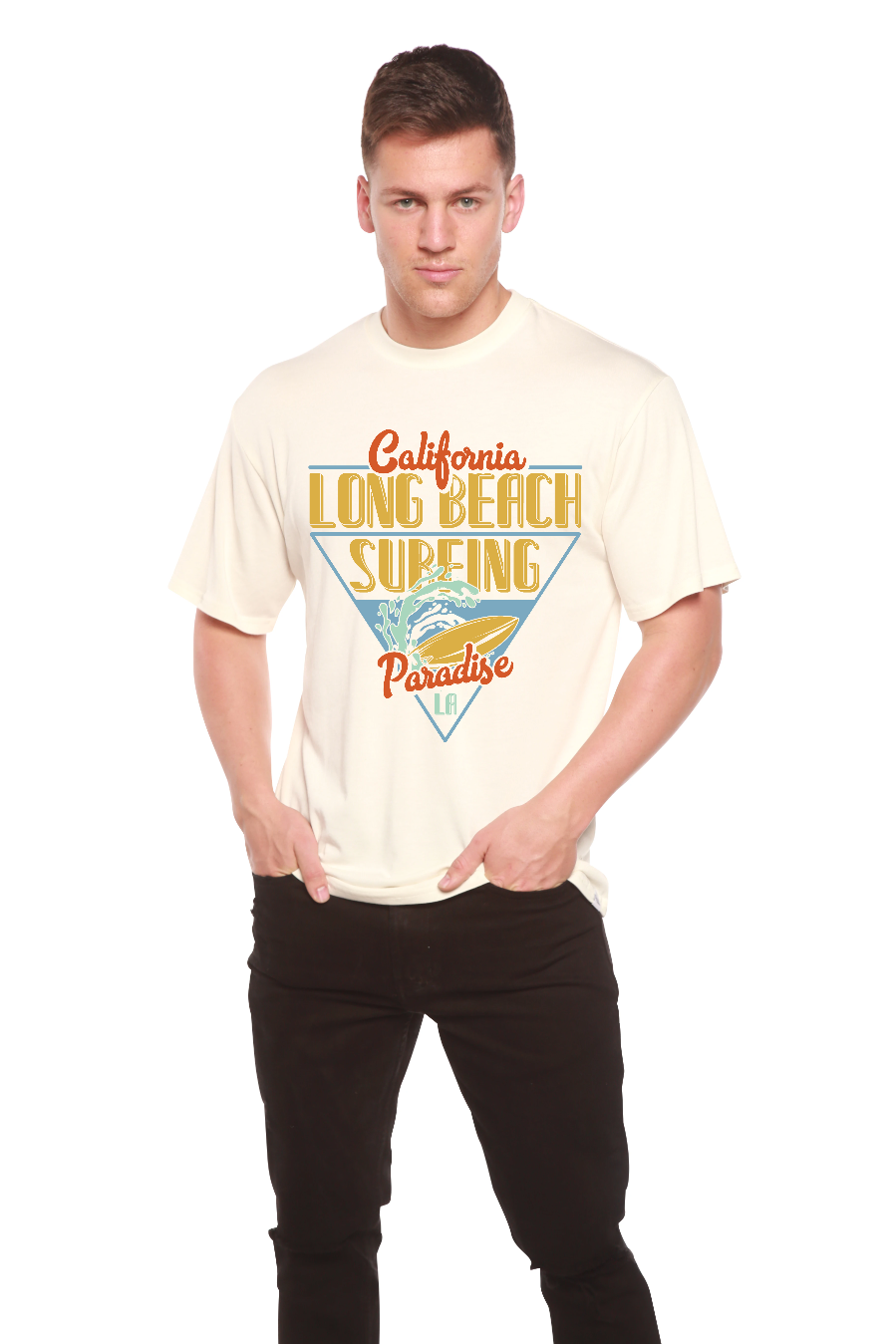 Men's Long Beach Surf Graphic T-Shirt