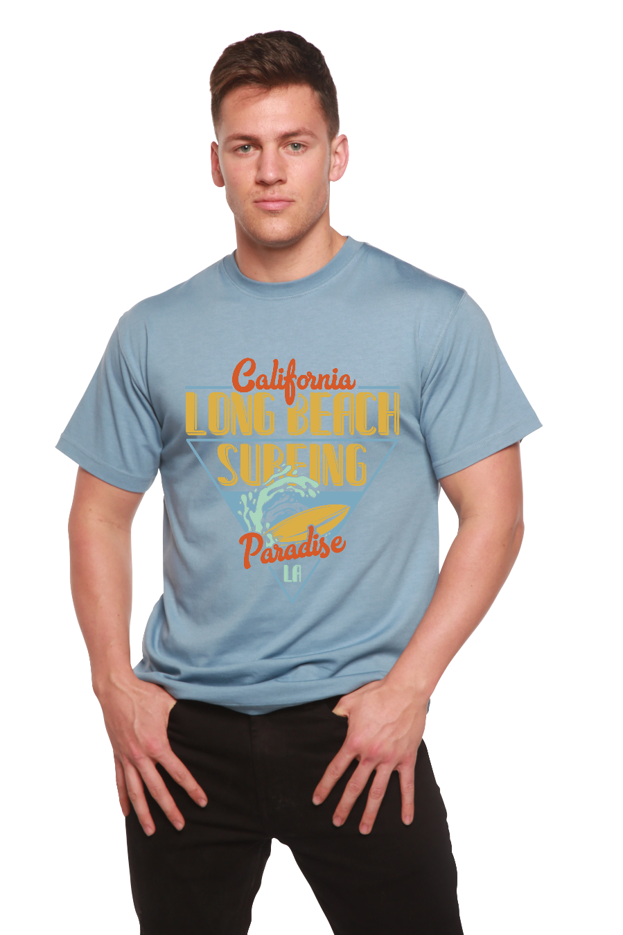 Men's Long Beach Surf Graphic T-Shirt