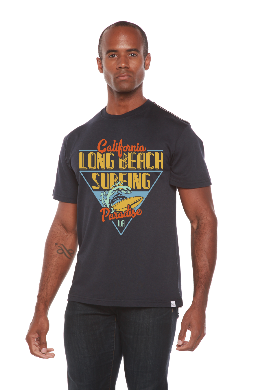 Men's Long Beach Surf Graphic T-Shirt