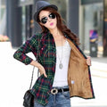 Women’s Fleece-Lined Plaid Shirt Jacket