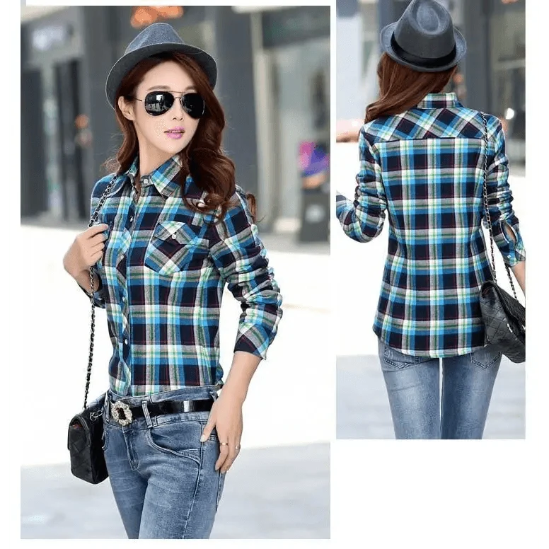 Women’s Fleece-Lined Plaid Shirt Jacket