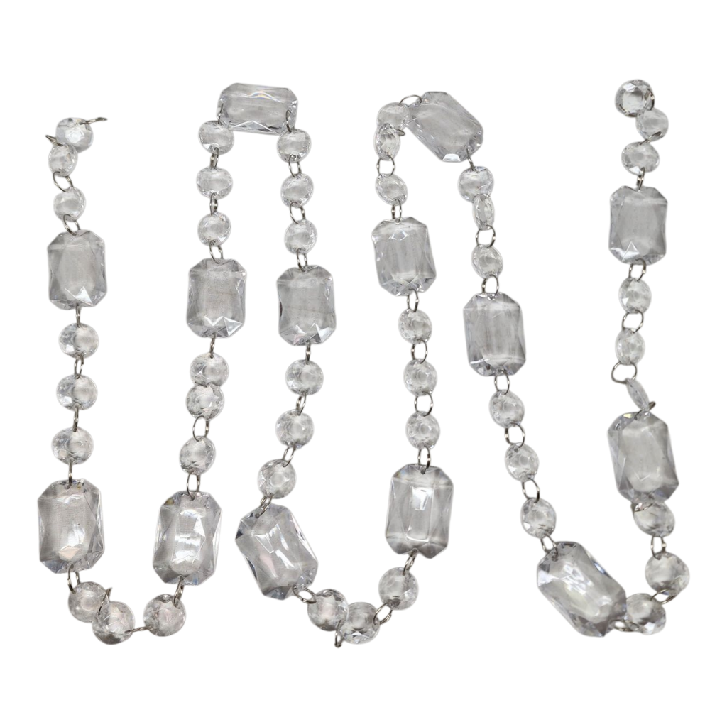 Clear Acrylic Bead Garland – 72 in