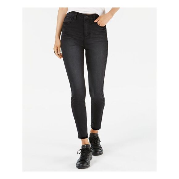 Vanilla Star Juniors Distressed High-Rise Skinny Jeans