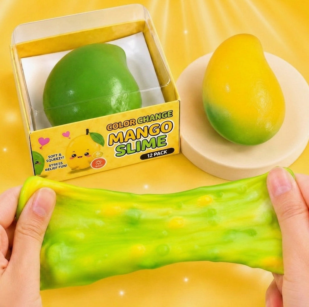 Color-Changing Mango Crunchy Squishy Fidget Toy
