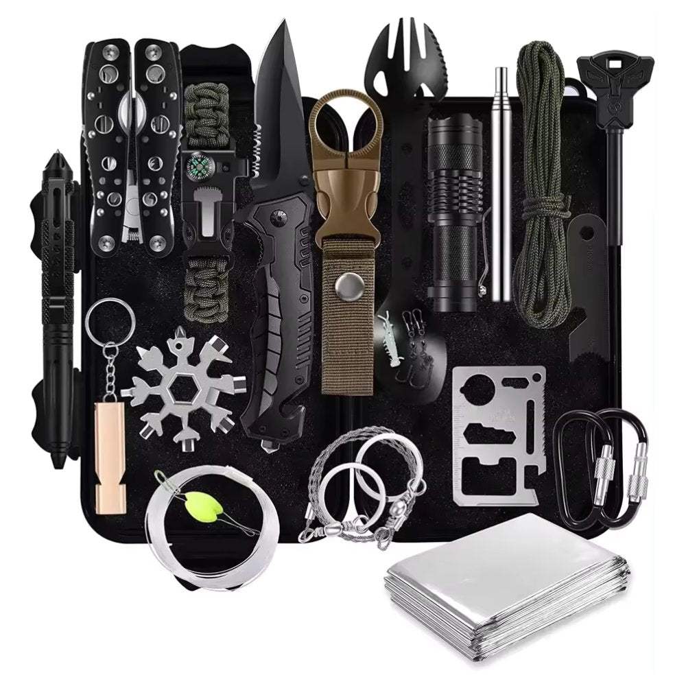 31-Piece Outdoor Survival Gear Kit