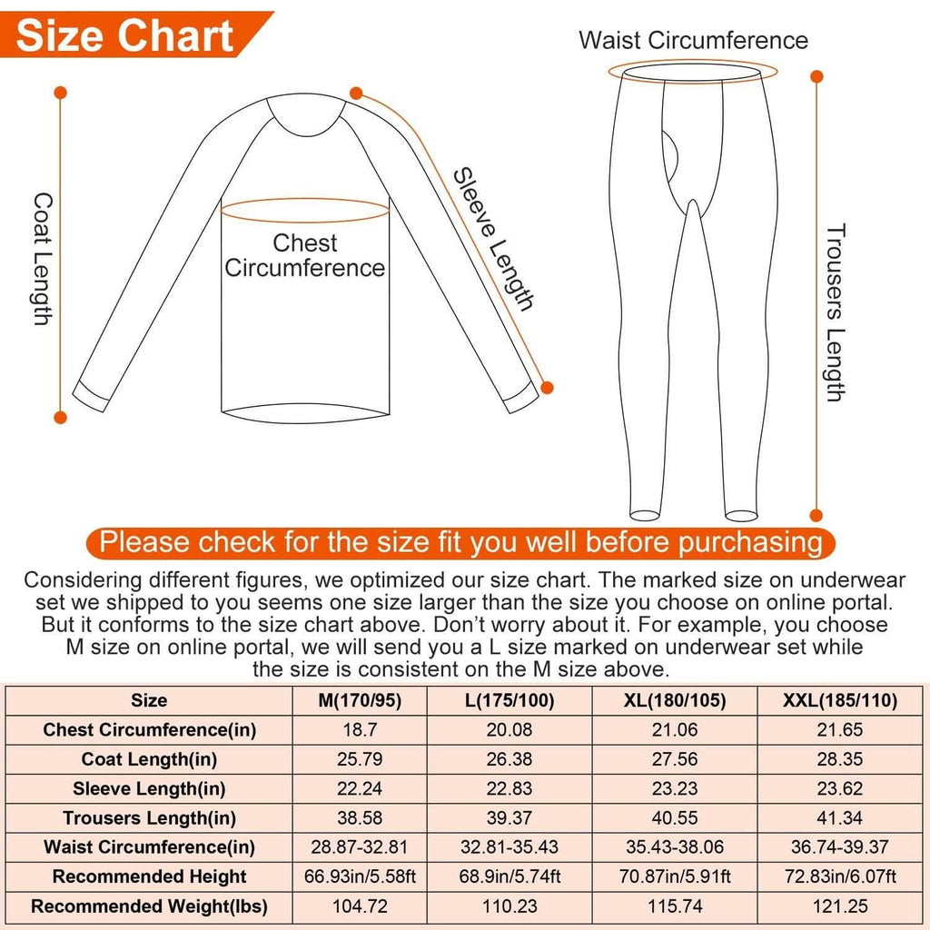 Men's Thermal Underwear Set – Long Sleeve & Pants