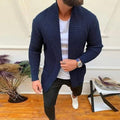 Men's Ribbed Knit Cardigan Sweater