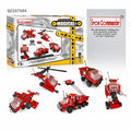 399-Piece Fire Truck, Helicopter & Robot Model Kit