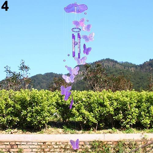 Crystal Butterfly Wind Chime – Hanging Garden Décor