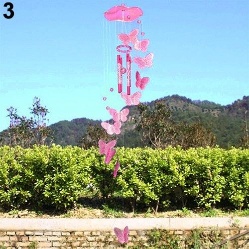 Crystal Butterfly Wind Chime – Hanging Garden Décor