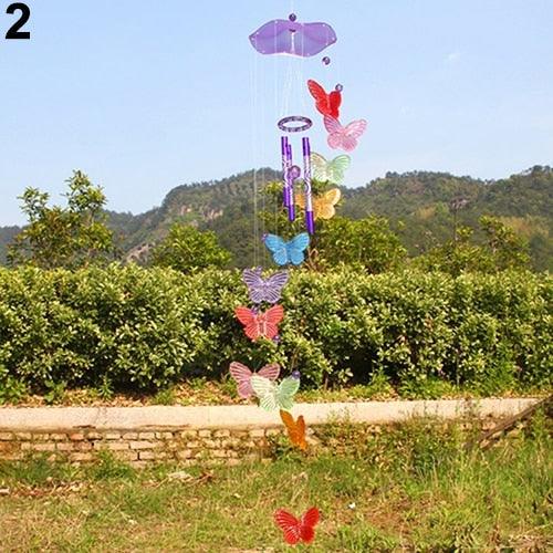 Crystal Butterfly Wind Chime – Hanging Garden Décor