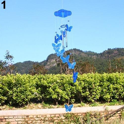 Crystal Butterfly Wind Chime – Hanging Garden Décor