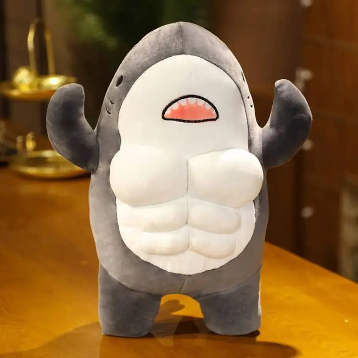 Muscle Shark Plush Toy — 40 cm