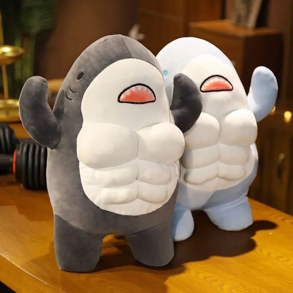 Muscle Shark Plush Toy — 40 cm