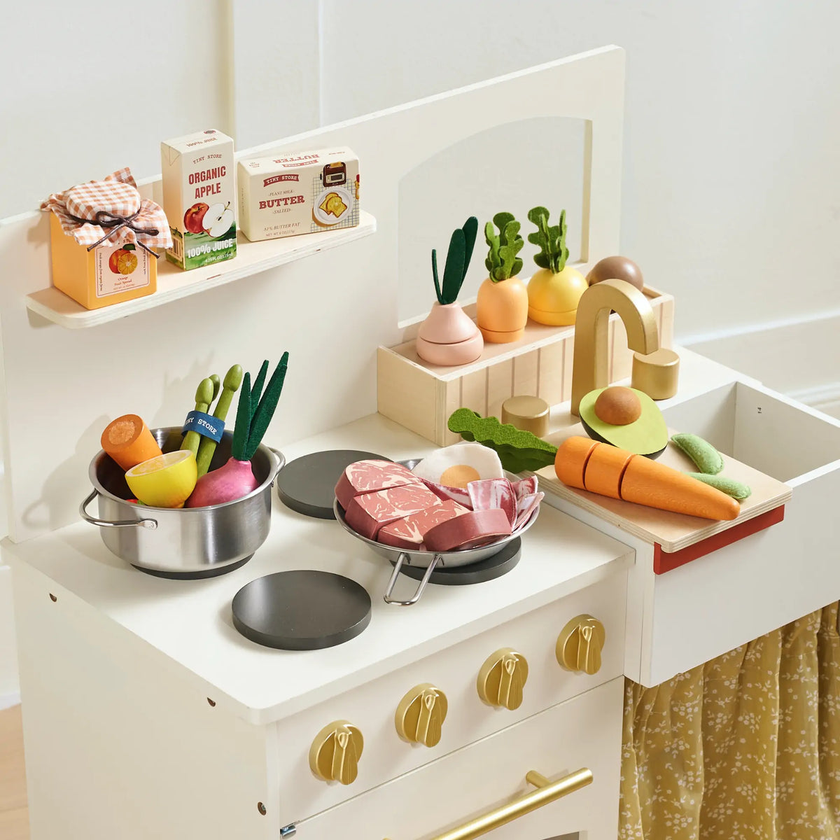Tiny Land Organic Meat & Seafood Pretend Play Food Set