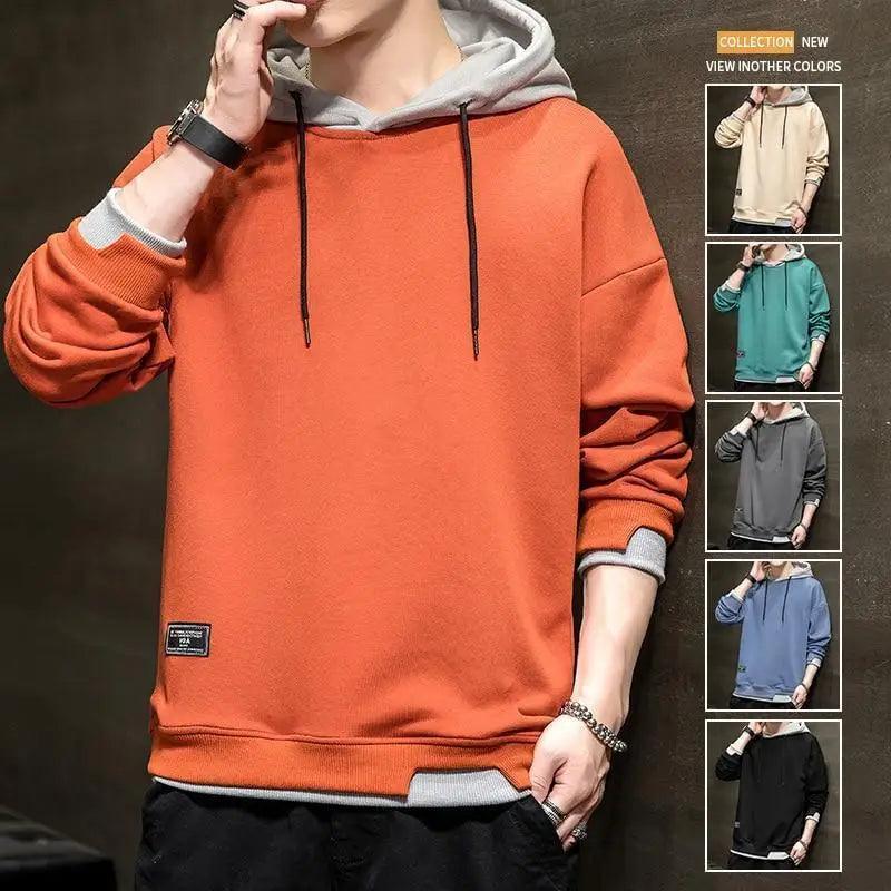 Men's Casual Plaid-Print Pullover Hoodie