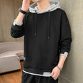 Men's Casual Plaid-Print Pullover Hoodie