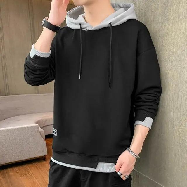 Men's Casual Plaid-Print Pullover Hoodie