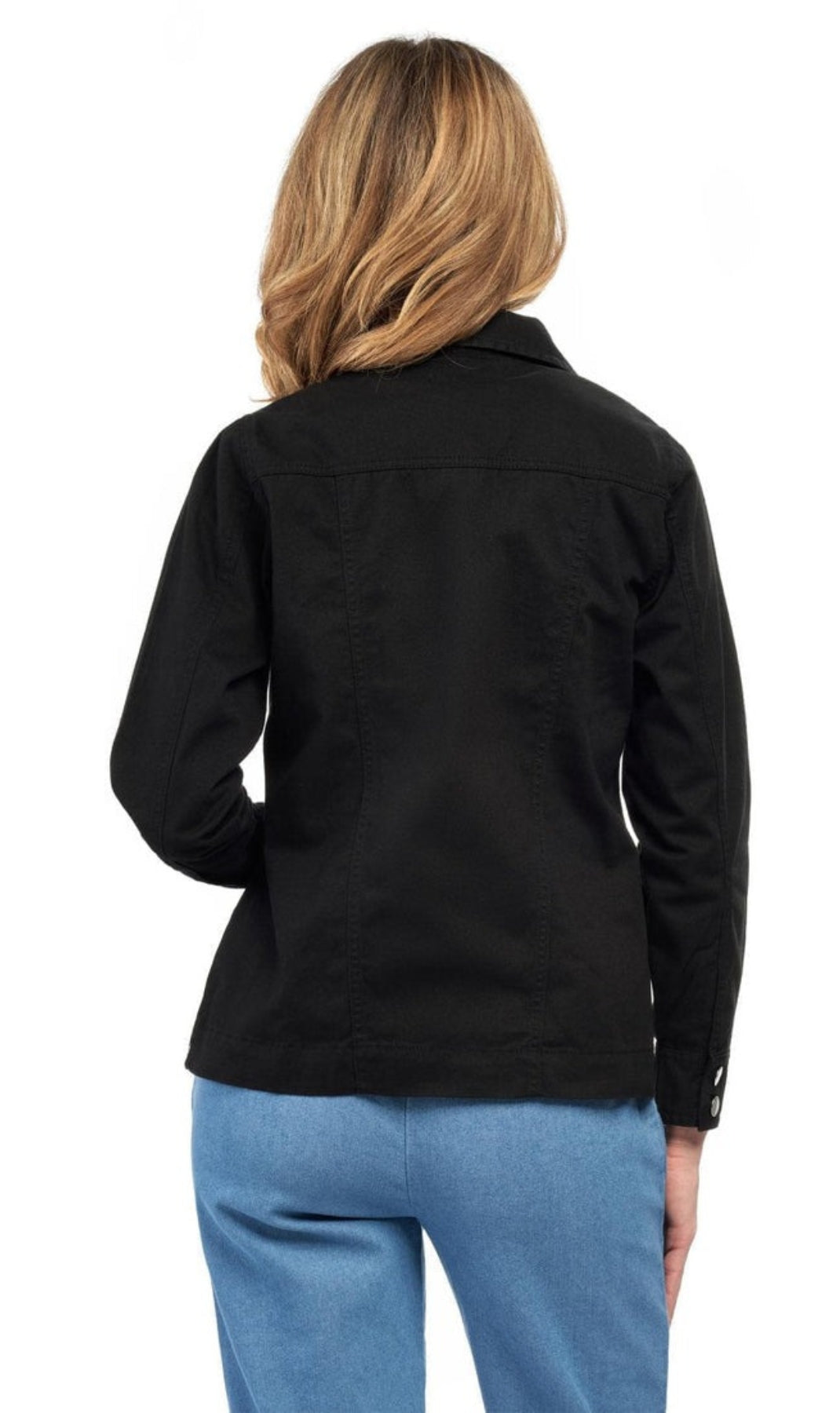 Women's Brushed Twill Button-Front Jacket