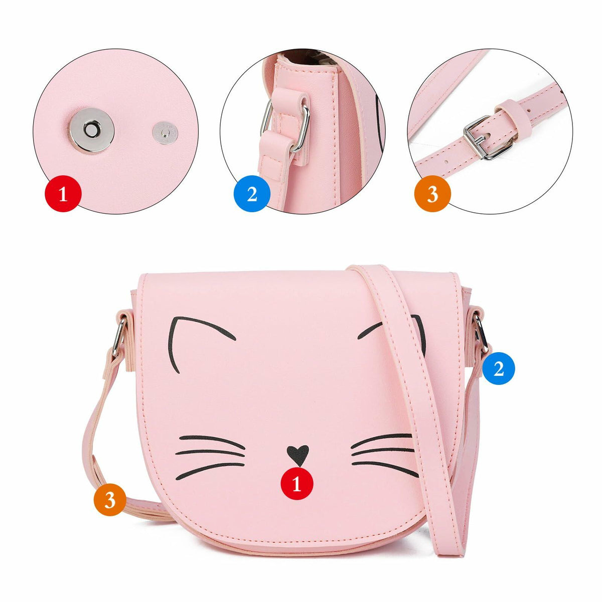 Gladdon Small Crossbody Purse — Light Pink