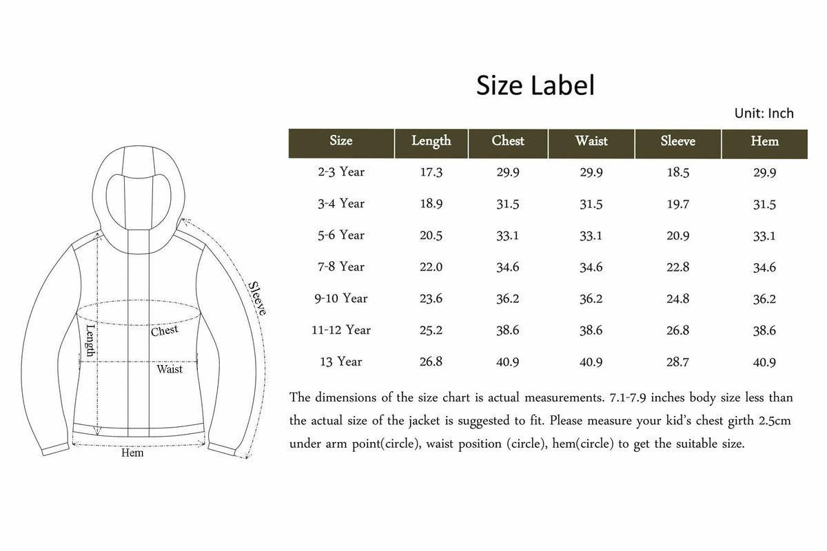 Boys’ Waterproof Fleece-Lined Ski Jacket