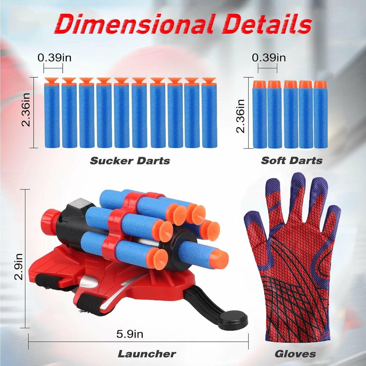 Spider-Man-Style Web Shooter Wrist Toy Set