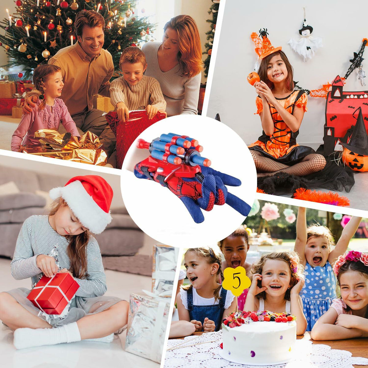 Spider-Man-Style Web Shooter Wrist Toy Set