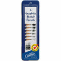Creative Studio Graphite Sketch Pencil Set with Tin Case, 6 Pieces