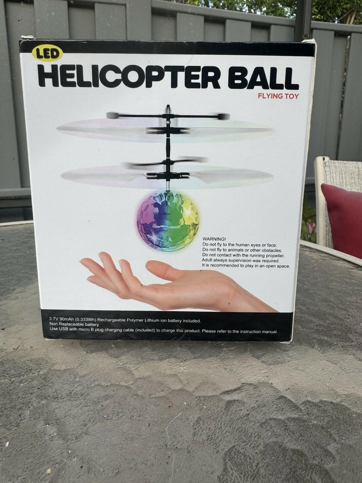TOYPLANET Motion-Controlled Flying Helicopter Ball — Multicolor