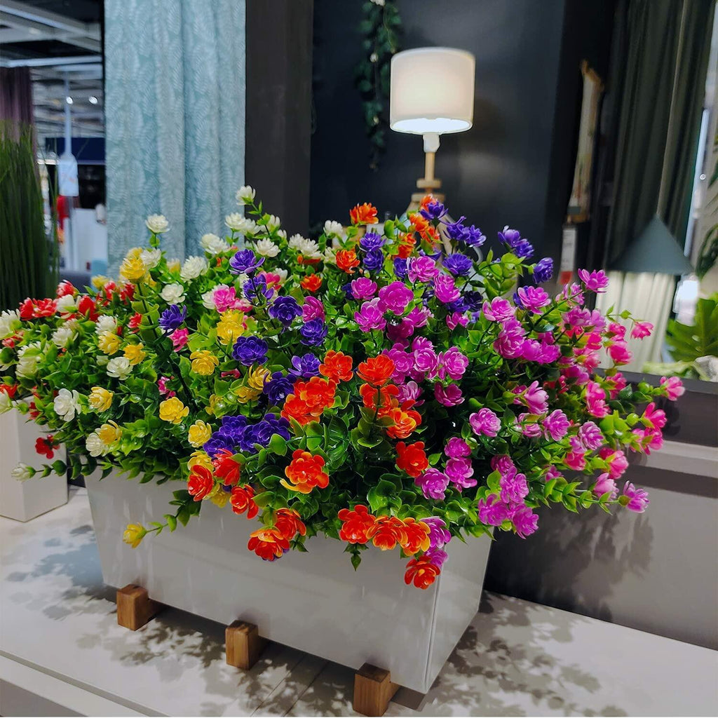 UV-Resistant Outdoor Artificial Plant Bundles – Set of 21
