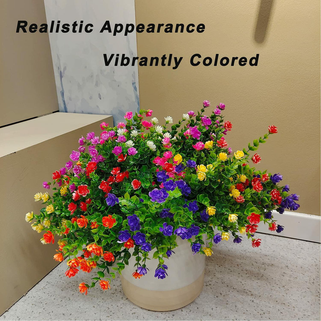 UV-Resistant Outdoor Artificial Plant Bundles – Set of 21