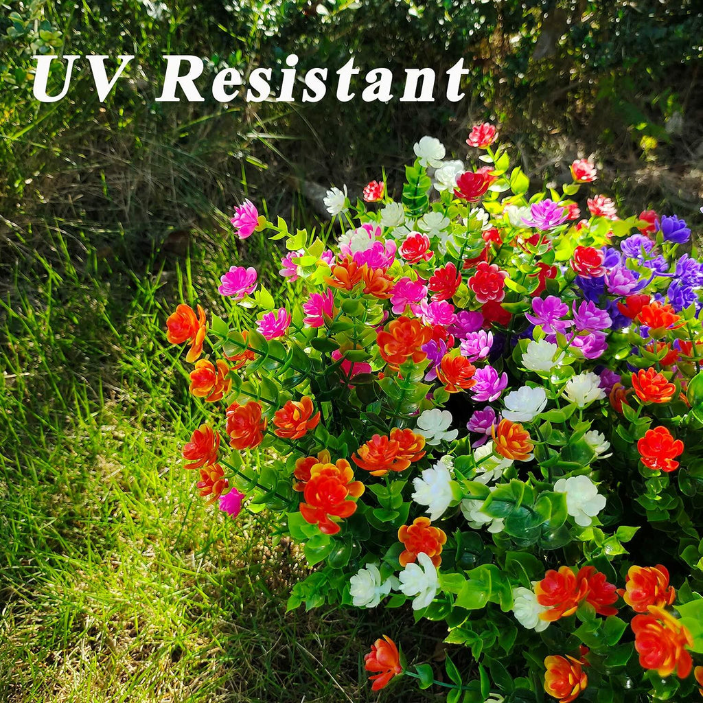 UV-Resistant Outdoor Artificial Plant Bundles – Set of 21