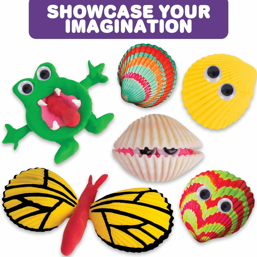 ArtCreativity Shell-Painting Craft Kit, Ages 3+