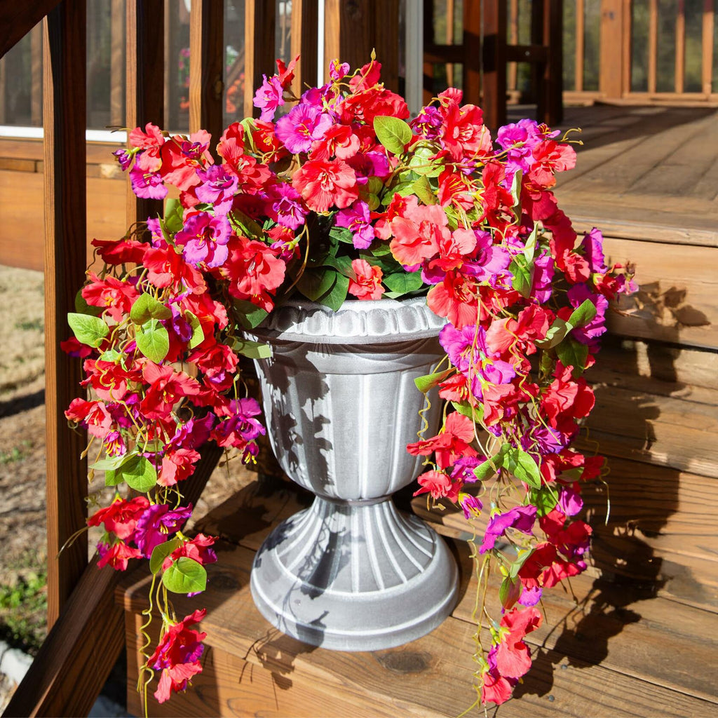 UV-Resistant Artificial Hanging Hibiscus Flowers – Set of 2