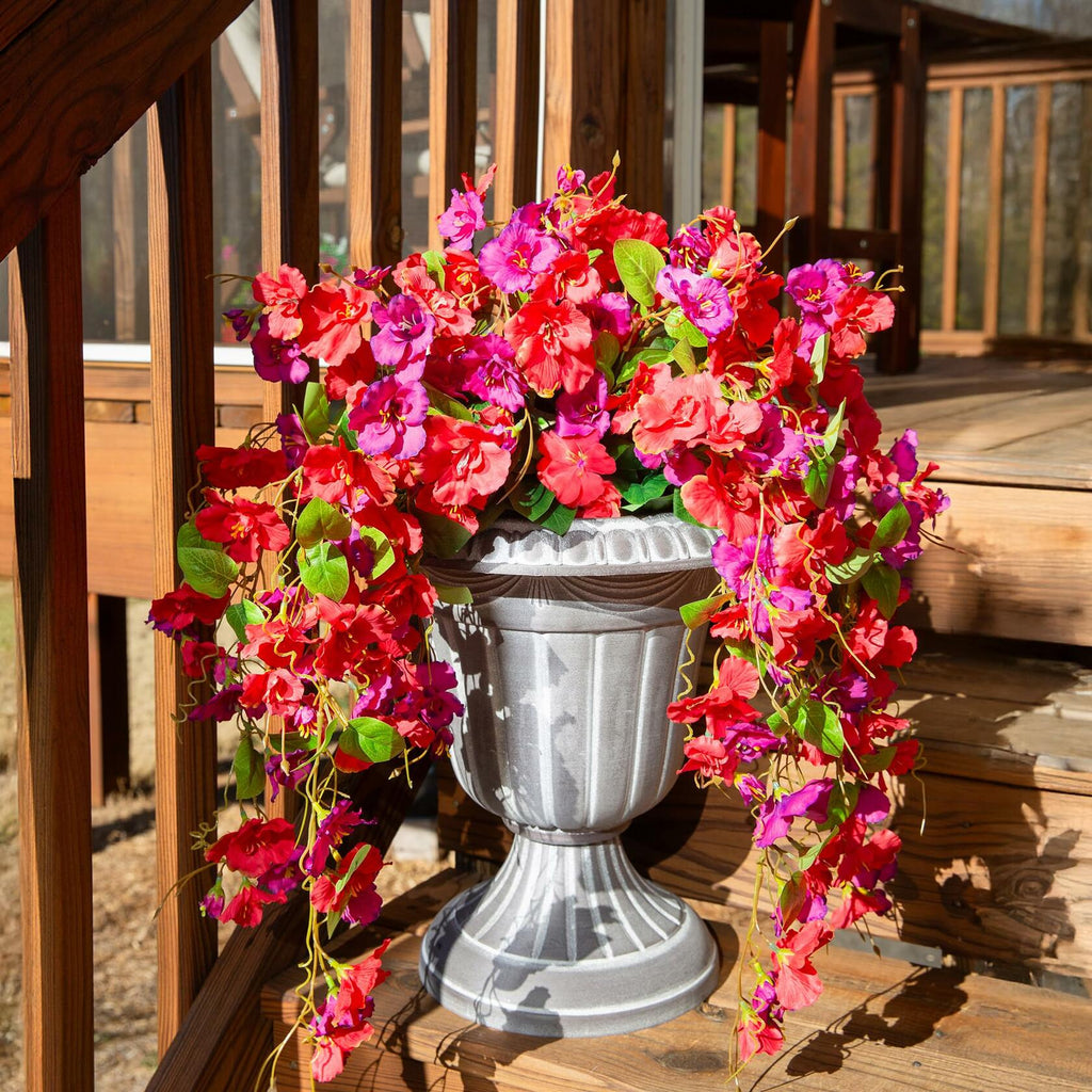 UV-Resistant Artificial Hanging Hibiscus Flowers – Set of 2