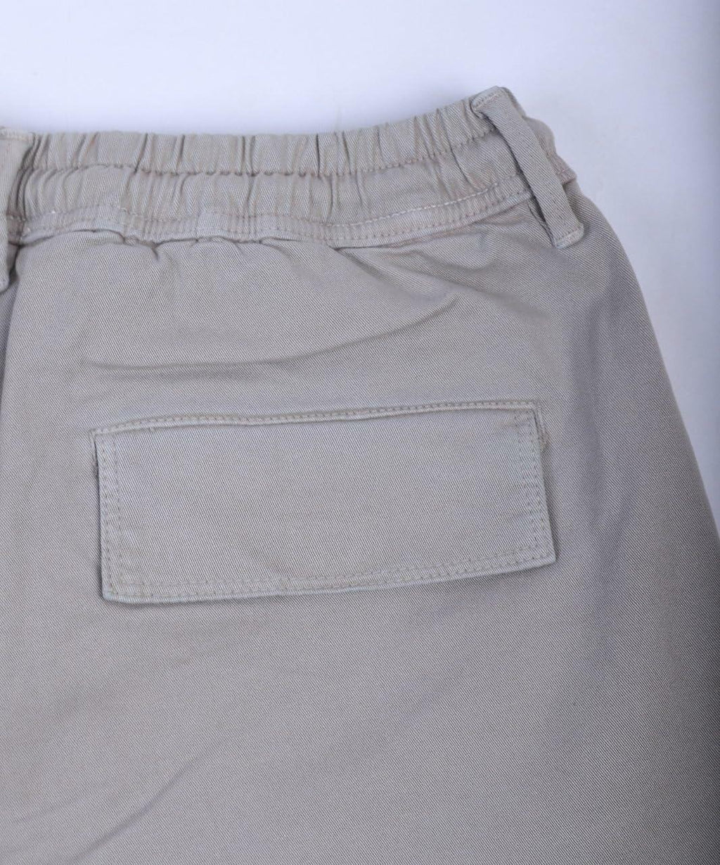 Charbonnier Men's Cotton Cargo Shorts – Light Grey, 38
