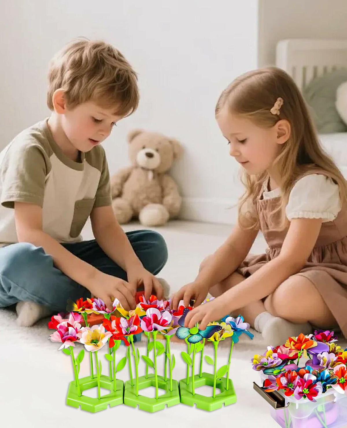 Maylatte DIY Fabric Flower Bouquet Craft Kit — Ages 4–8